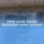 How social media facilitated voter turnout